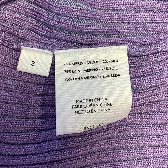 NEW! NAADAM Size Small Merino Silk Short Sleeve Cardigan Sweater $225 msrp J6-11 - Picture 8 of 13